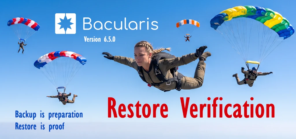 <p>Bacularis 6.5.0 is now available, bringing automated restore testing with the new Restore Verification feature, along with Bacula 17.0 support and other improvements.</p>