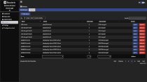 API panel - dark theme