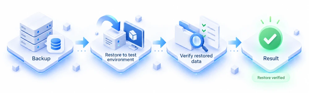 Restore verification flow